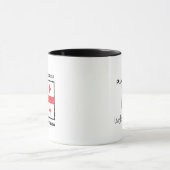 Flagge Georgiens Tasse (Zentrum)