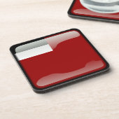 Flagge Georgiens Untersetzer (Linke Seite)