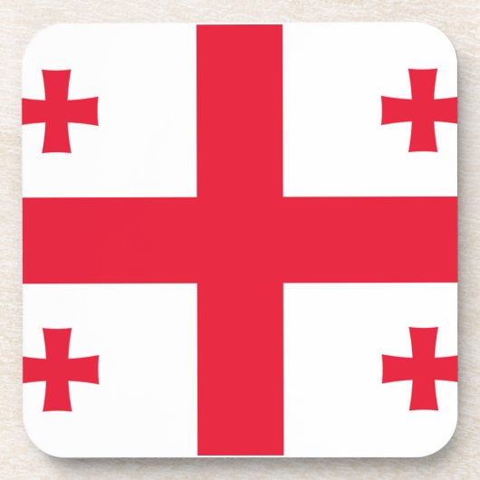 Flagge Georgiens Untersetzer (Vorderseite)