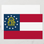 Flagge Georgiens (US-Staat) Briefpapier (Vorne/Hinten)
