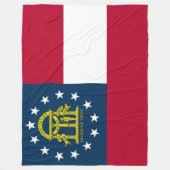 Flagge Georgiens (US-Staat) Fleecedecke (Vorderseite)