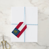 Flagge Georgiens (US-Staat) Geschenkanhänger (Mit Garn)