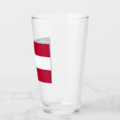 Flagge Georgiens (US-Staat) Glas (Links)