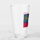 Flagge Georgiens (US-Staat) Glas (Rechts)