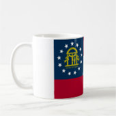Flagge Georgiens (US-Staat) Kaffeetasse (Links)
