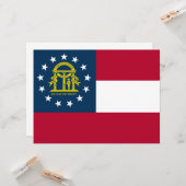 Flagge Georgiens (US-Staat) Karte (Vorderseite/Rückseite Beispiel)