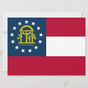 Flagge Georgiens (US-Staat) Karte