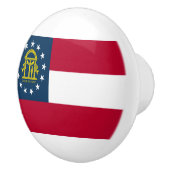 Flagge Georgiens (US-Staat) Keramikknauf (Rechts)