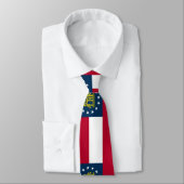 Flagge Georgiens (US-Staat) Krawatte (Gebunden)