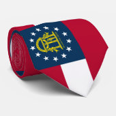 Flagge Georgiens (US-Staat) Krawatte (Gerollt)