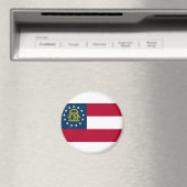 Flagge Georgiens (US-Staat) Magnet (In Situ (Geschirrspüler))