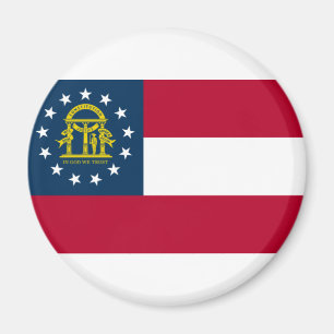 Flagge Georgiens (US-Staat) Magnet
