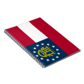 Flagge Georgiens (US-Staat) Notizblock (Rechte Seite)