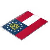 Flagge Georgiens (US-Staat) Notizblock (Linke Seite)