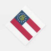 Flagge Georgiens (US-Staat) Serviette (Ecke)