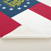 Flagge Georgiens (US-Staat) Sherpadecke (3/4)