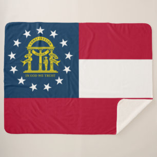 Flagge Georgiens (US-Staat) Sherpadecke