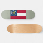 Flagge Georgiens (US-Staat) Skateboard (Horizontal)