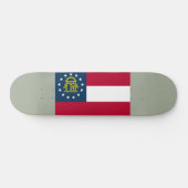 Flagge Georgiens (US-Staat) Skateboard (Horizontal)