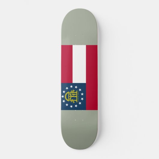 Flagge Georgiens (US-Staat) Skateboard (Vorderseite)