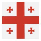 Flagge Georgiens Würfel (Rechts)
