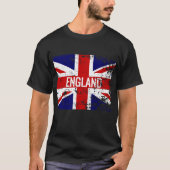 Flagge Gewerkschafts-Jack beunruhigte Englands T-Shirt (Vorderseite)
