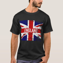 Flagge Gewerkschafts-Jack beunruhigte Englands T-Shirt