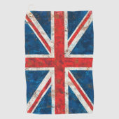 Flagge Gewerkschafts-Jack-Großbritanniens Golfhandtuch (Vorderseite)