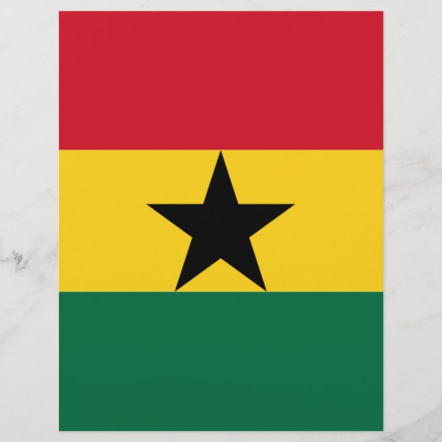Flagge Ghanas (Vorderseite)