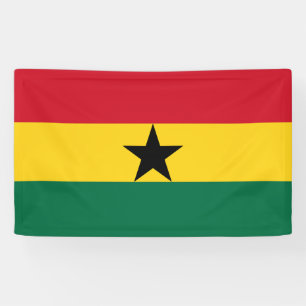 Flagge Ghanas Banner
