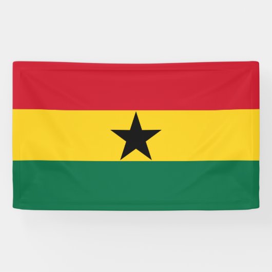 Flagge Ghanas Banner (Horizontal)