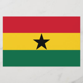 Flagge Ghanas Briefpapier