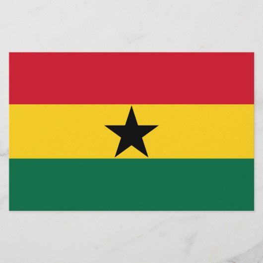 Flagge Ghanas Briefpapier (Vorderseite)