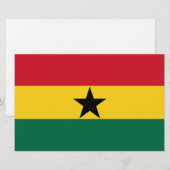 Flagge Ghanas Briefpapier (Vorne/Hinten)