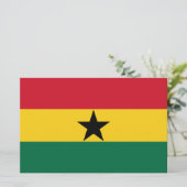 Flagge Ghanas Briefpapier (Stehend Vorderseite)