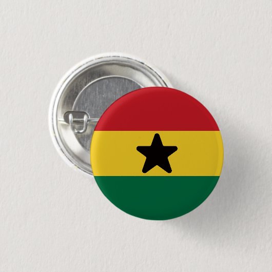 Flagge Ghanas Button (Vorne & Hinten)