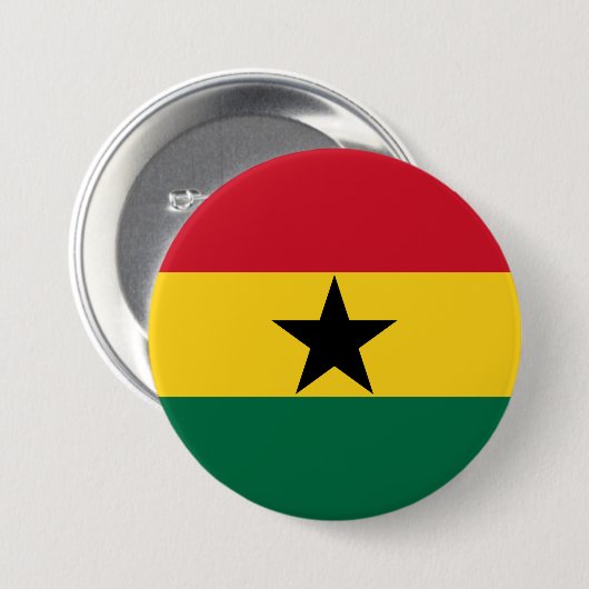 Flagge Ghanas Button (Vorne & Hinten)