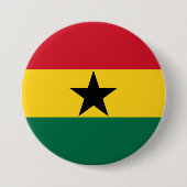 Flagge Ghanas Button (Vorderseite)