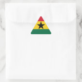 Flagge Ghanas Dreieckiger Aufkleber (Tasche)