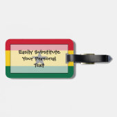 Flagge Ghanas Easy ID Personal Gepäckanhänger (Rückseite horizontal)