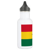 Flagge Ghanas Edelstahlflasche (Links)