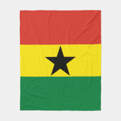 Flagge Ghanas Fleecedecke (Vorderseite)