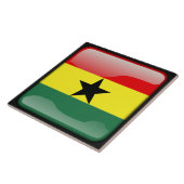 Flagge Ghanas Fliese (Seite)