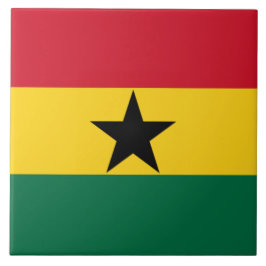 Flagge Ghanas Fliese