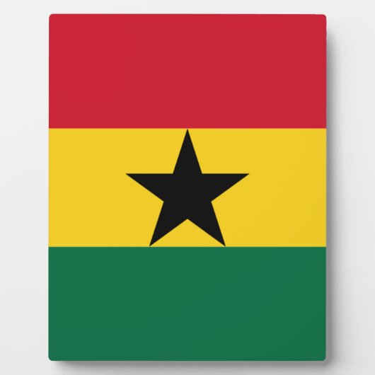Flagge Ghanas Fotoplatte (Vorderseite)