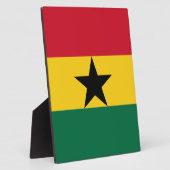 Flagge Ghanas Fotoplatte (Seite)
