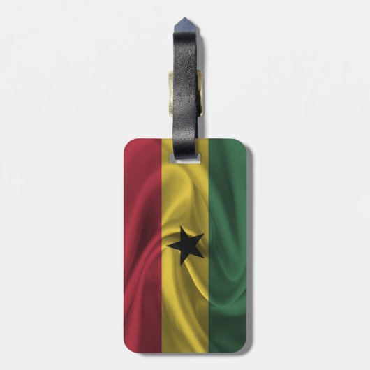 Flagge Ghanas Gepäckanhänger (Rückseite vertikal)