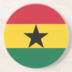 Flagge Ghanas Getränkeuntersetzer