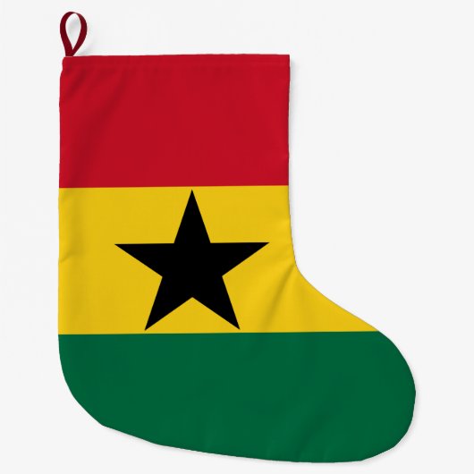 Flagge Ghanas Großer Weihnachtsstrumpf (Vorderseite)