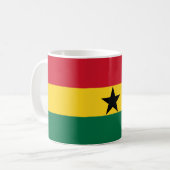 Flagge Ghanas Kaffeetasse (Vorderseite Links)